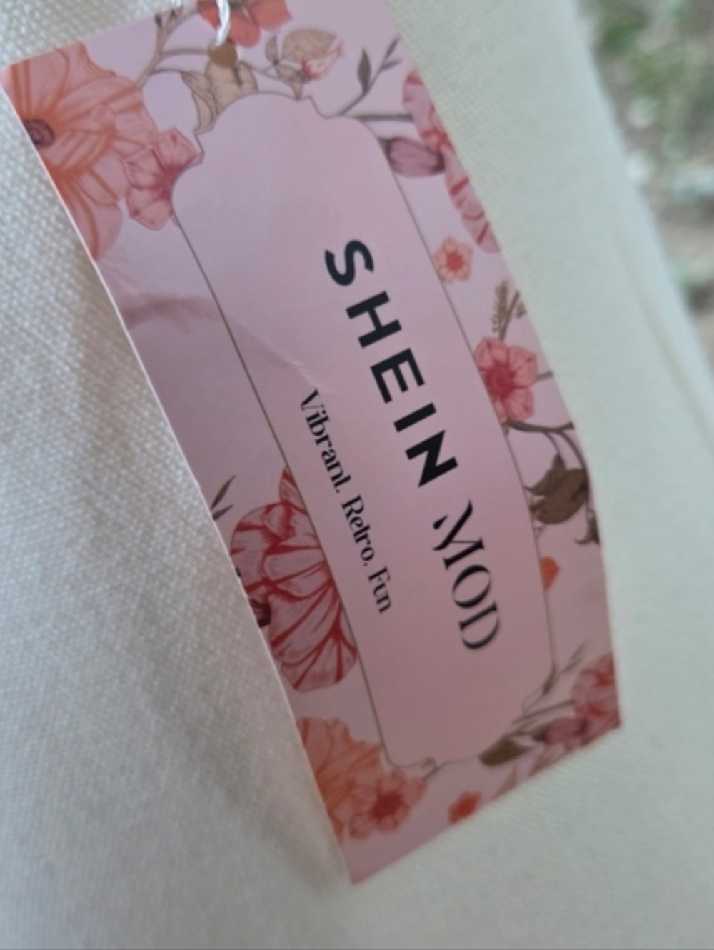 Shein MOD Floral Print Tie Backless Halter Top - Picture 8 of 9